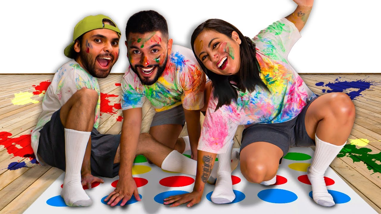Jugaremos Twister con pintura