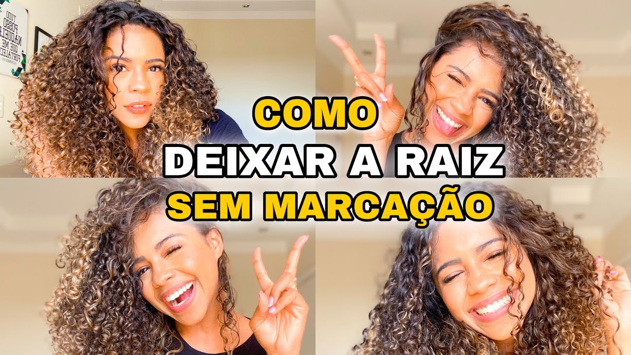 COMO FAZER A DIVISÃO DO TOPO DO CABELO CACHEADO SEM MARCAÇÃO NA RAIZ