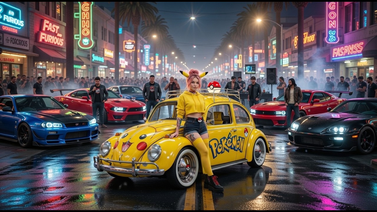 I Bought an Abandoned VW Beetle in a Parking Lot for $500… I Turned It Into Pikachu's Car (4K ASMR)