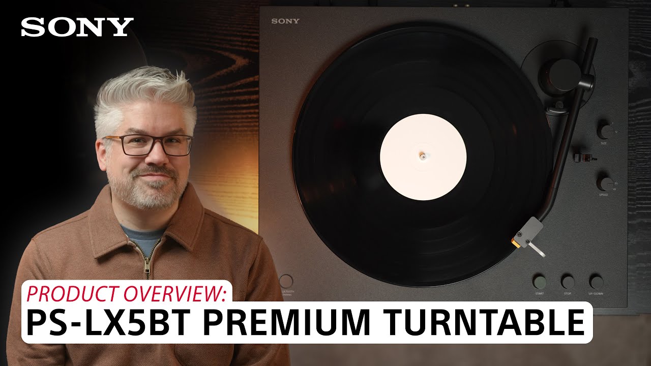 High-Quality Vinyl Sound in a Minimalist Package: PS-LX5BT Premium Bluetooth Turntable