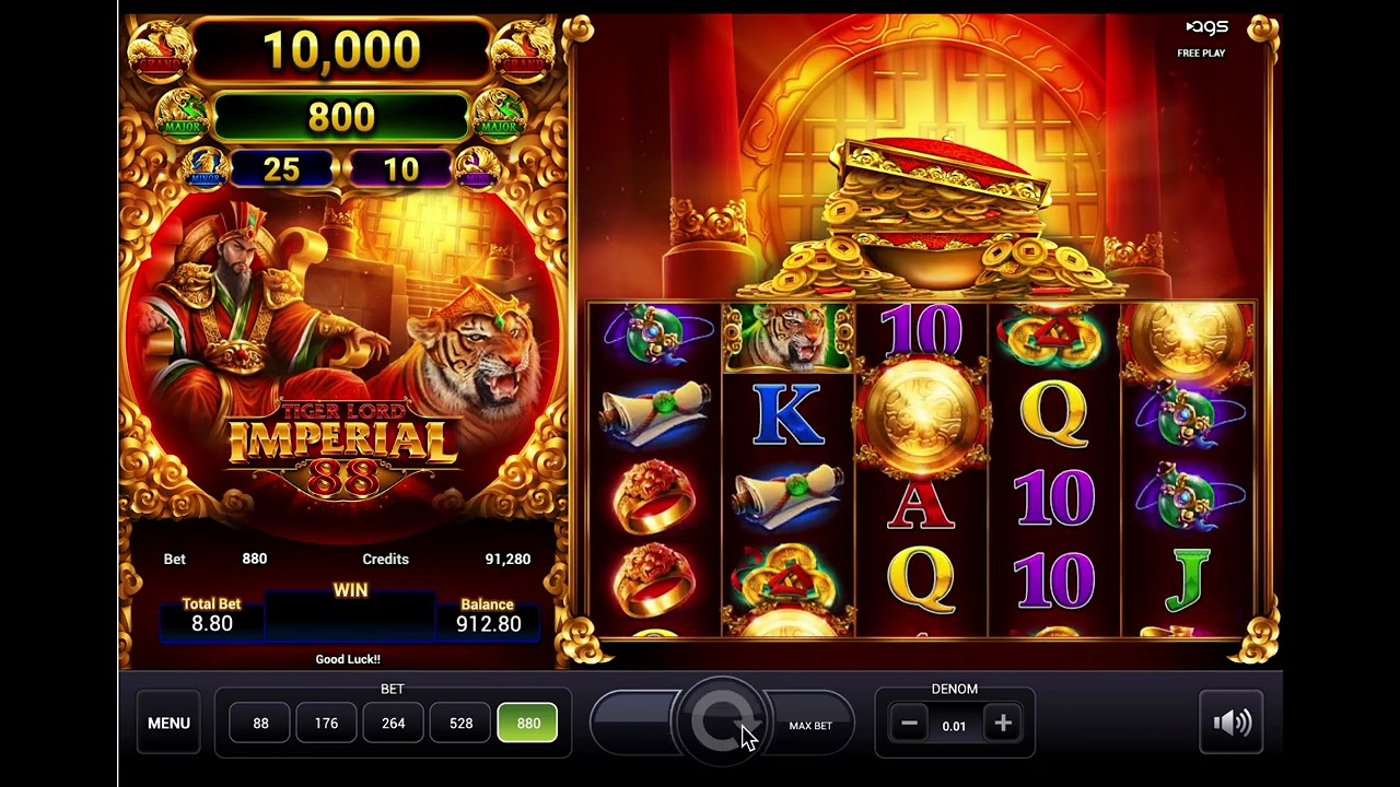Tiger Lord Imperial 88 Slot - Asian Fortune Features and BONUS GAME