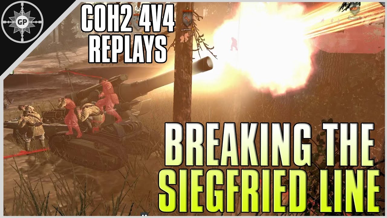 B4 vs The Siegfried Line | 4v4 Hill 400 | CoH2 Cast #154