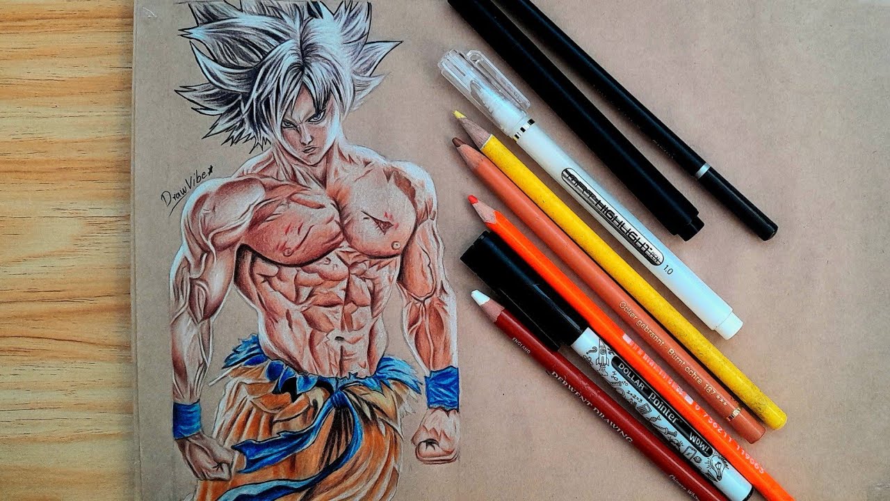 Drawing Goku from Dragon Ball – Full Power Anime Art Process 🔥⚡