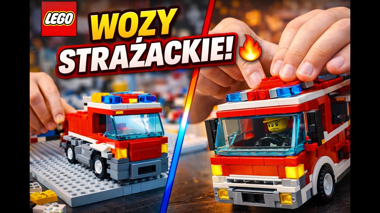 LEGO: STOP MOTION vs REAL BUILD 🚒 Kacper buduje straż pożarną LEGO
