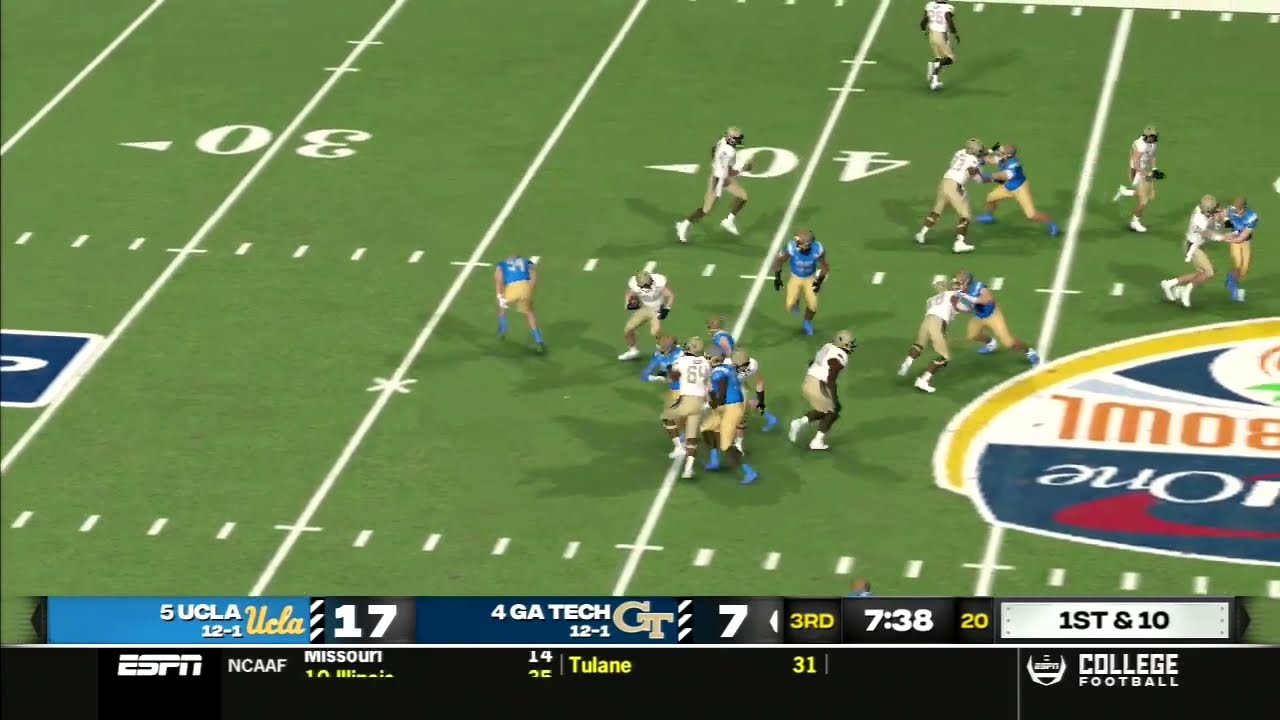 Georgia Tech RB MISDIRECTION for beautiful 60-yard TD 2035 | NCAAFB Highlights