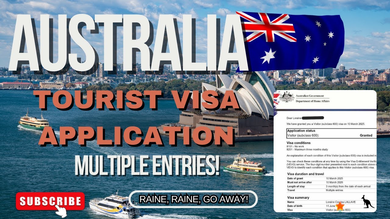AUSTRALIA VISA REQUIREMENTS 2025 & STEP BY STEP PROCESS TO APPLY ONLINE | LORAINE LALLAVE 🇦🇺