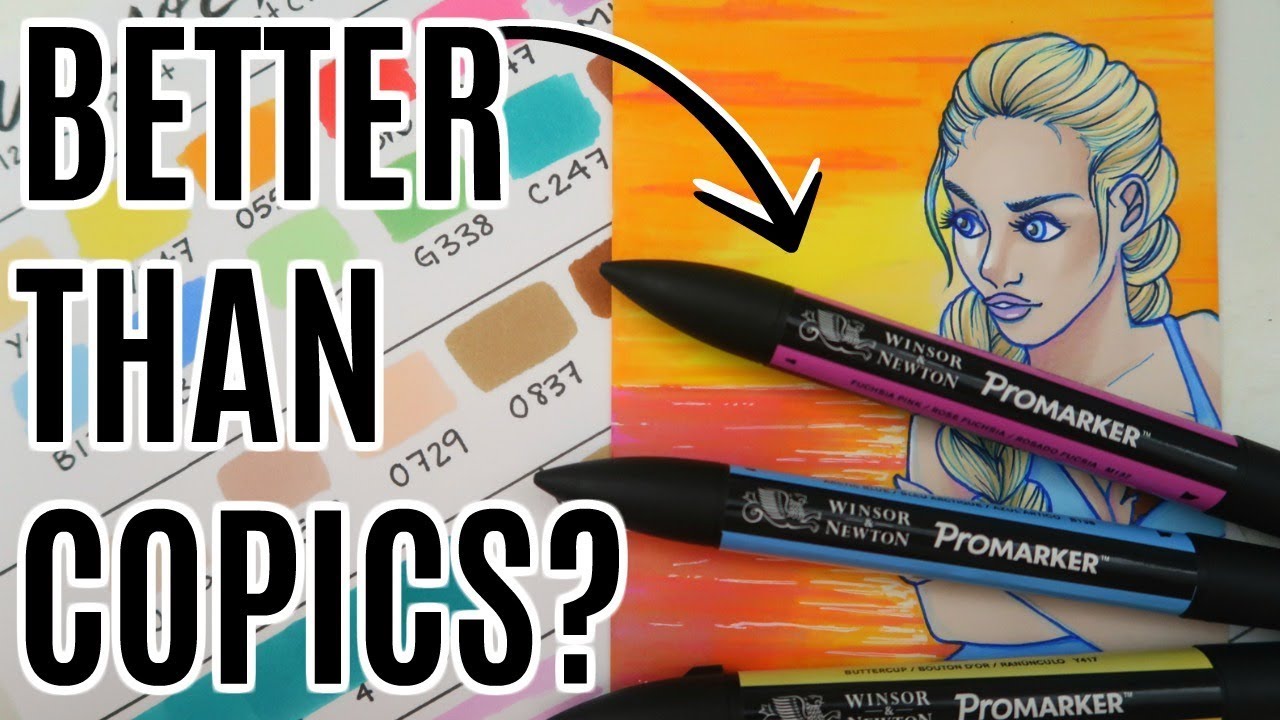 WINSOR AND NEWTON VS COPIC MARKER | Art Supply Review