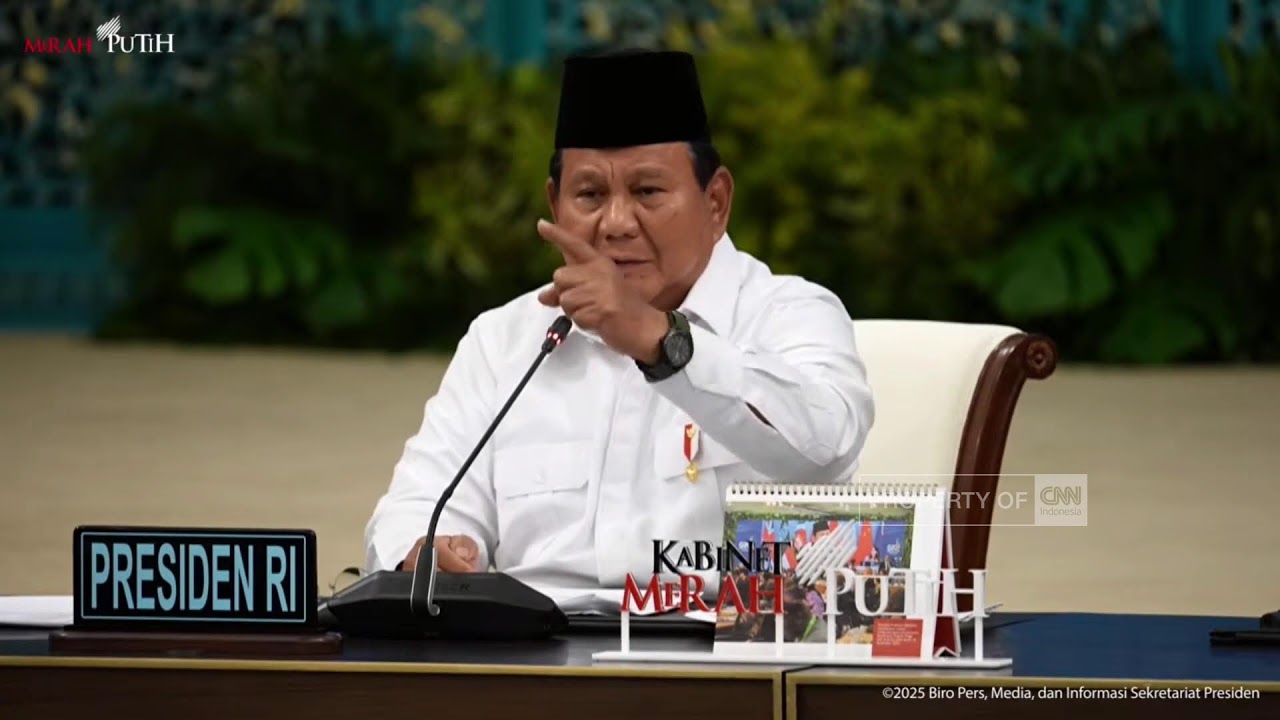 LIVE Arahan Presiden Prabowo pada Sidang Kabinet Paripurna, Istana Negara, 15 Desember 2025