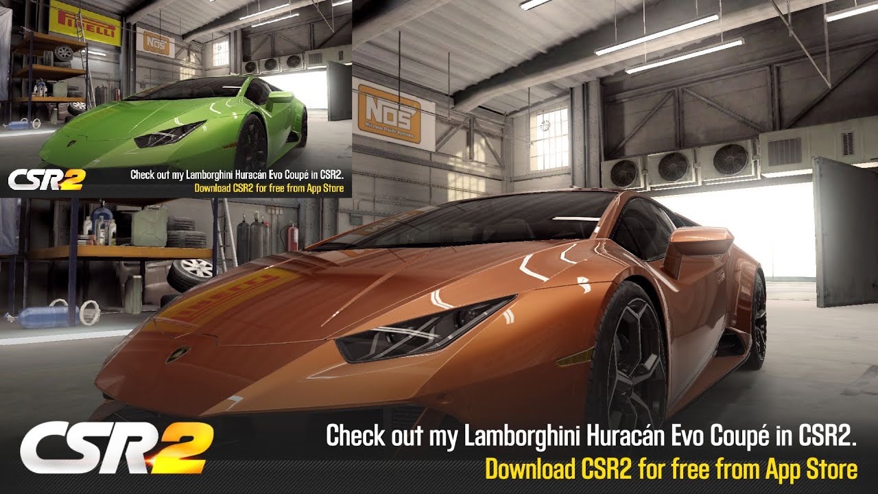 【CSR2】Huracan Evo Coupe (purple/gold), shift & tune for 7.98x (8.07x)