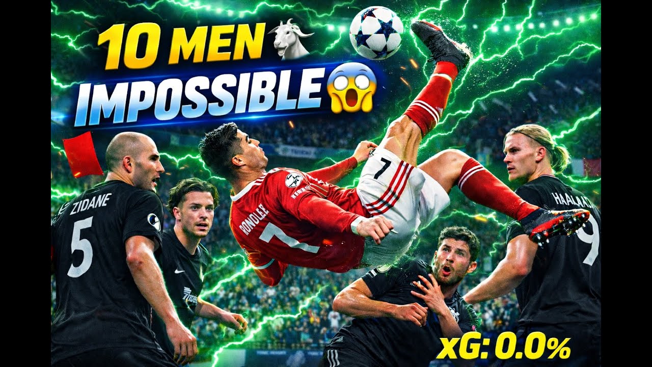 CRISTIANO BIKE KICK STUNNER 😱 | 10 MEN vs ZIDANE, HAALAND & GREALISH | FC 25 PC WORLD CLASS