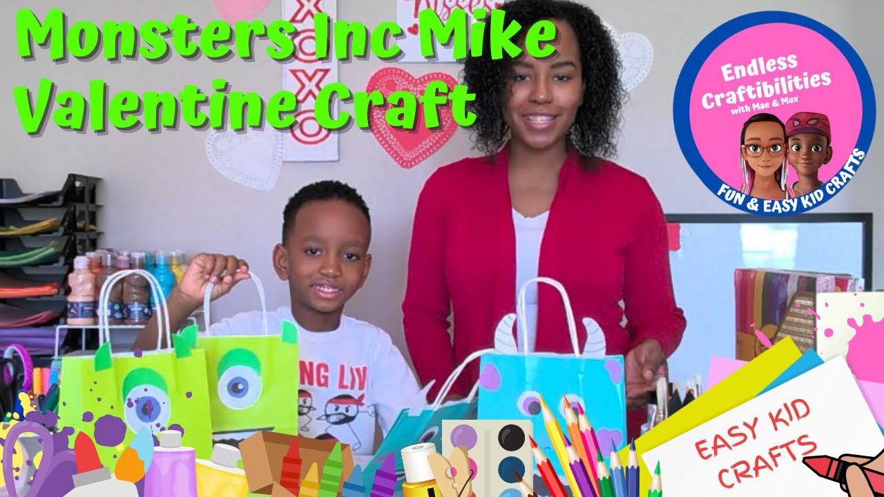 Easy Valentines Day Crafts | Mike Valentines Bag #valentinesdaycraft #easykidscraftideas