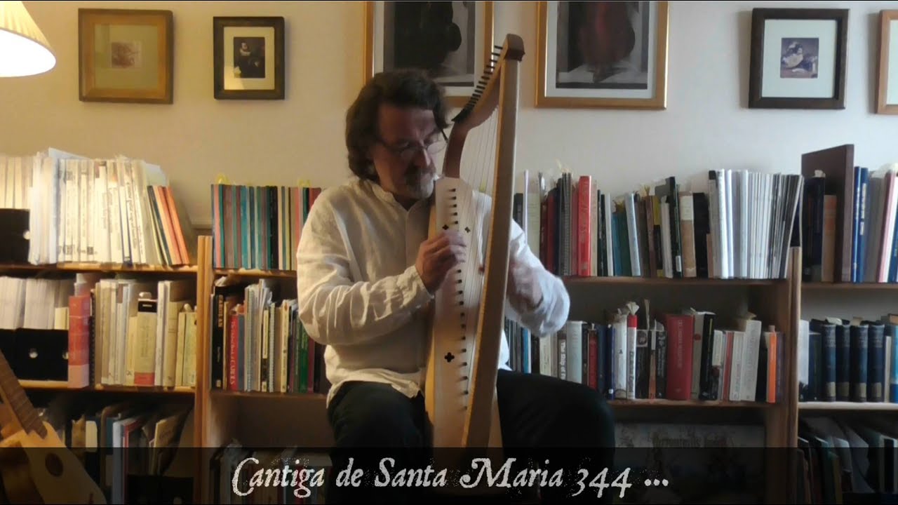 Cantiga de Santa Maria 344: The miraculous night of peace (medieval harp)
