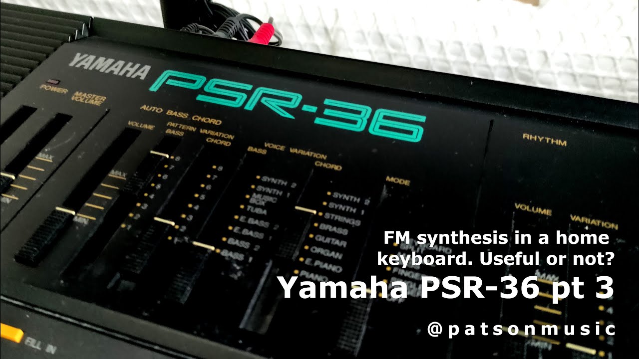 Something different Yamaha PSR-36 pt 3: Sounds like Organ, Bells, Guitars tweaked, arpeggios