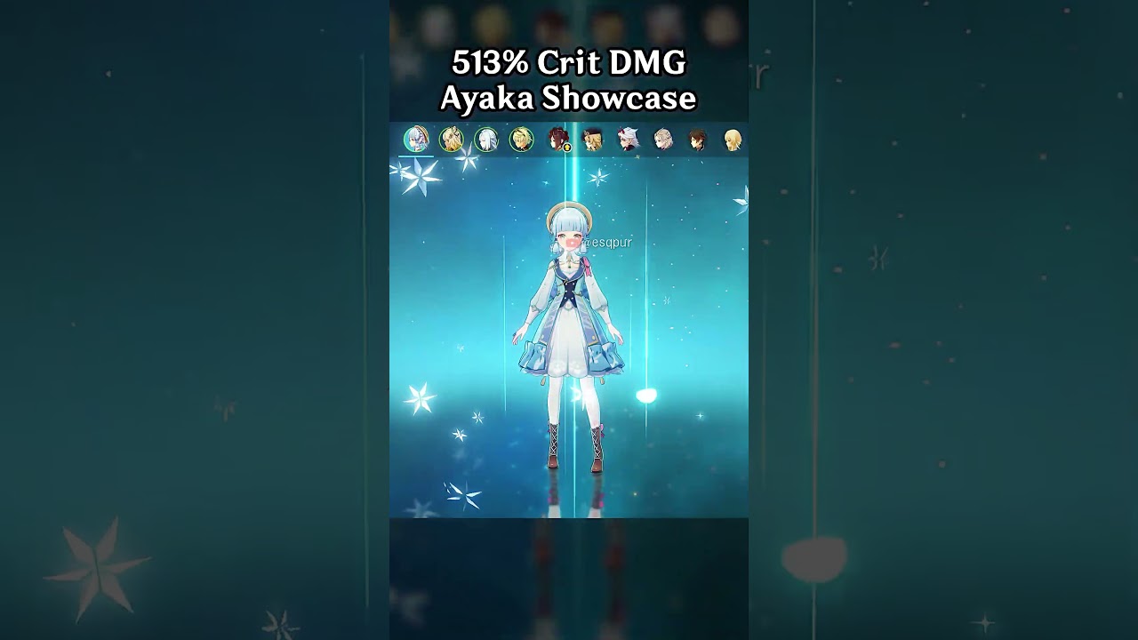 513% Crit DMG Ayaka Showcase
