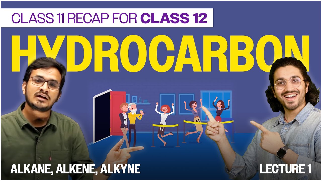 Hydrocarbons -1  | Alkane,Alkene, Alkyne | Class 11 Recap for Class 12 | Basics of Organic Chemistry