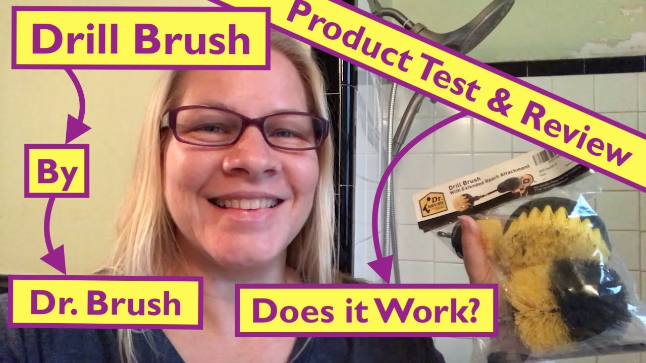 Drill Brush Product Test & Review: by Dr Brush w/ Extended Reach Attachment Shower Cleaning Brush