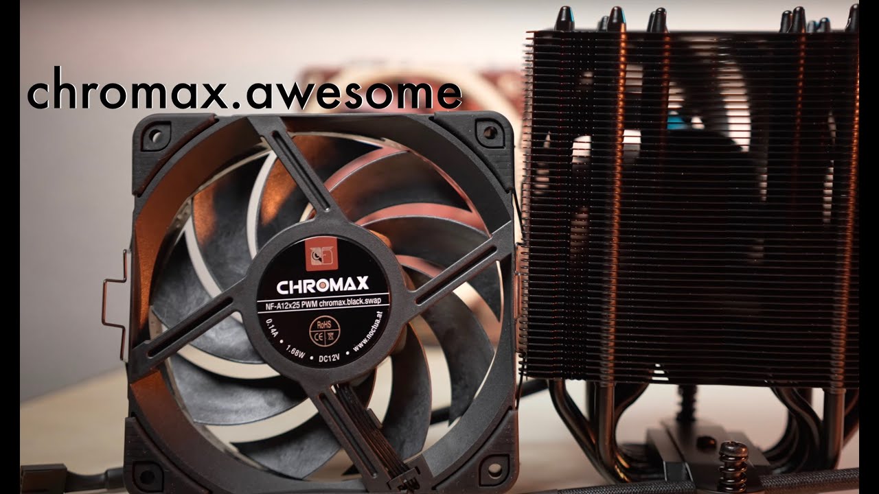 The Chromax NF-A12x25 and NH-U12A - Noctua's finest in black!