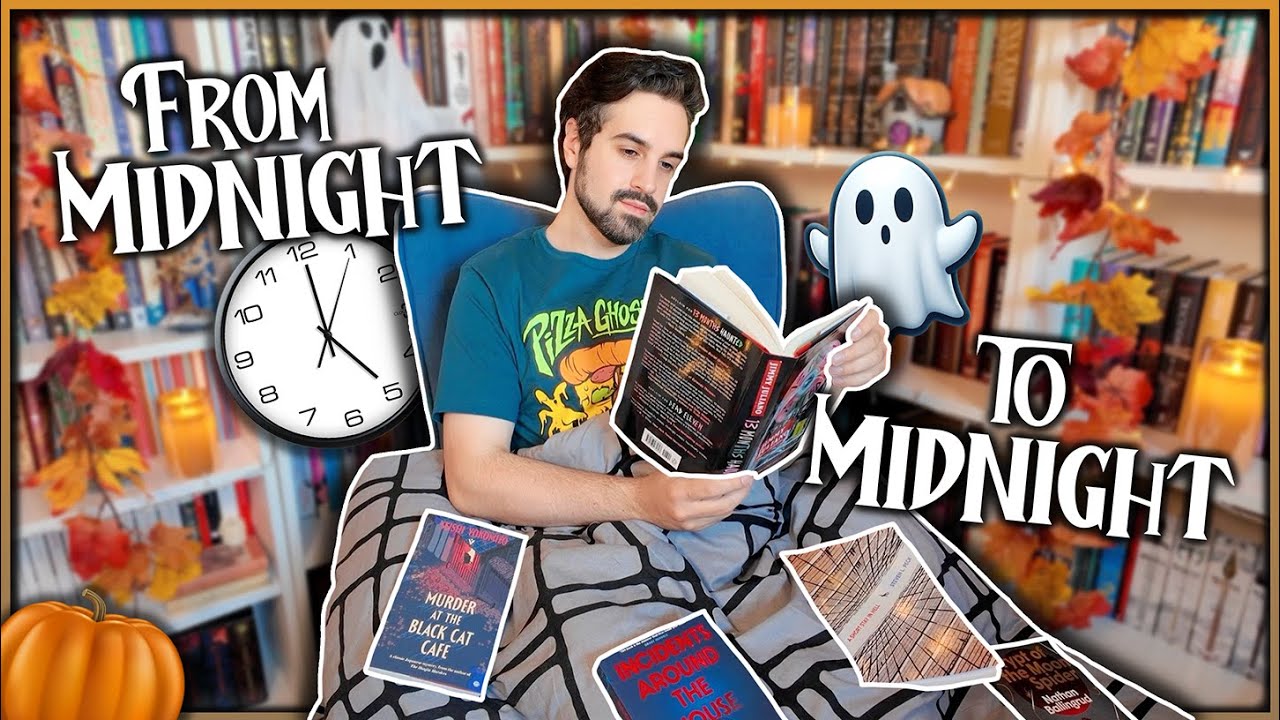 I Stayed Awake For 24 Hours STRAIGHT Reading Spooky Books ⏰😱