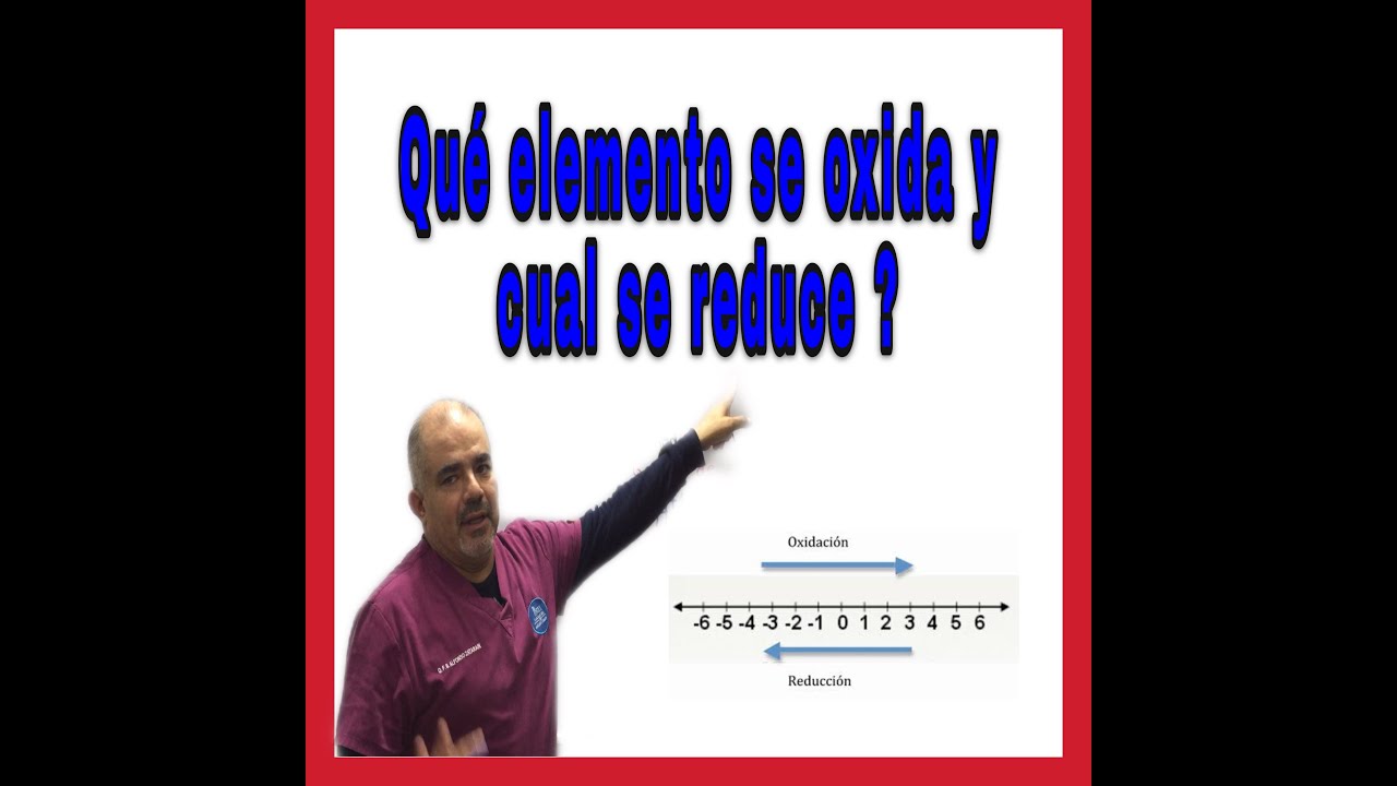 Cómo saber que elemento se oxida y que elemento se reduce en una ecuación química.