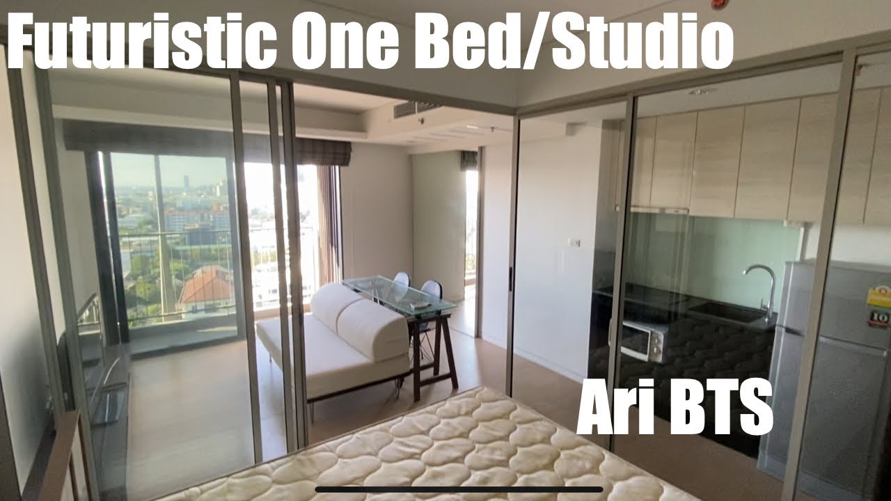 One bedroom/Studio condo tour in Ari, Bangkok