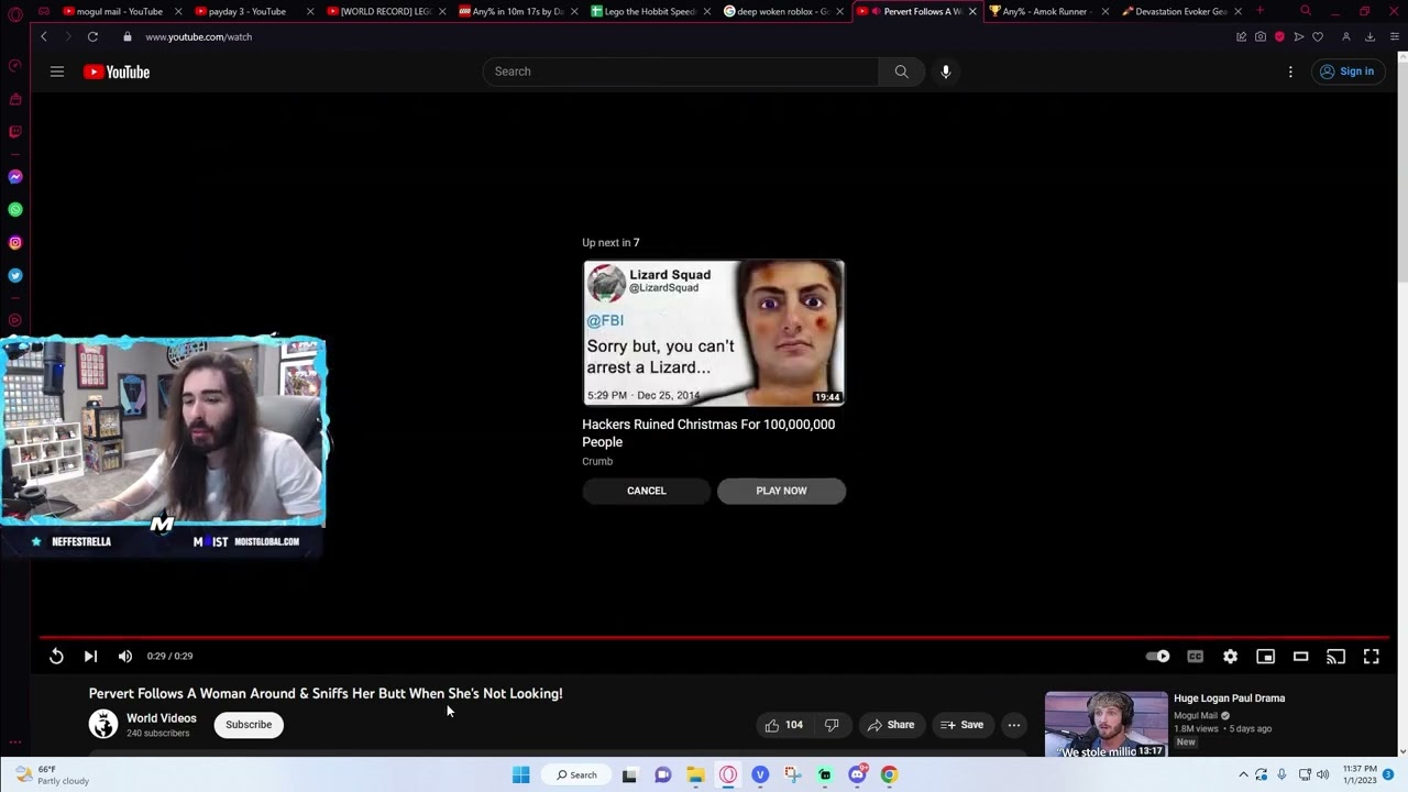 Moistcr1tikal reacts to perverts caught on camera