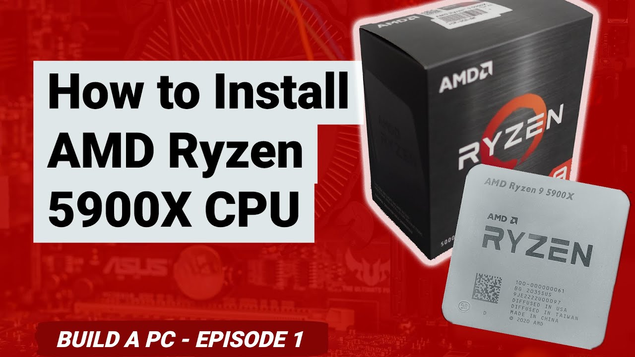 How to install the AMD Ryzen 5900X CPU in a X570 motherboard