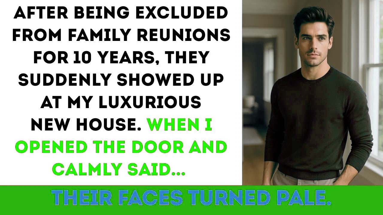At the Family Reunion, They Shunned Me—Until Their Faces Went Pale When They Saw My Mansion.