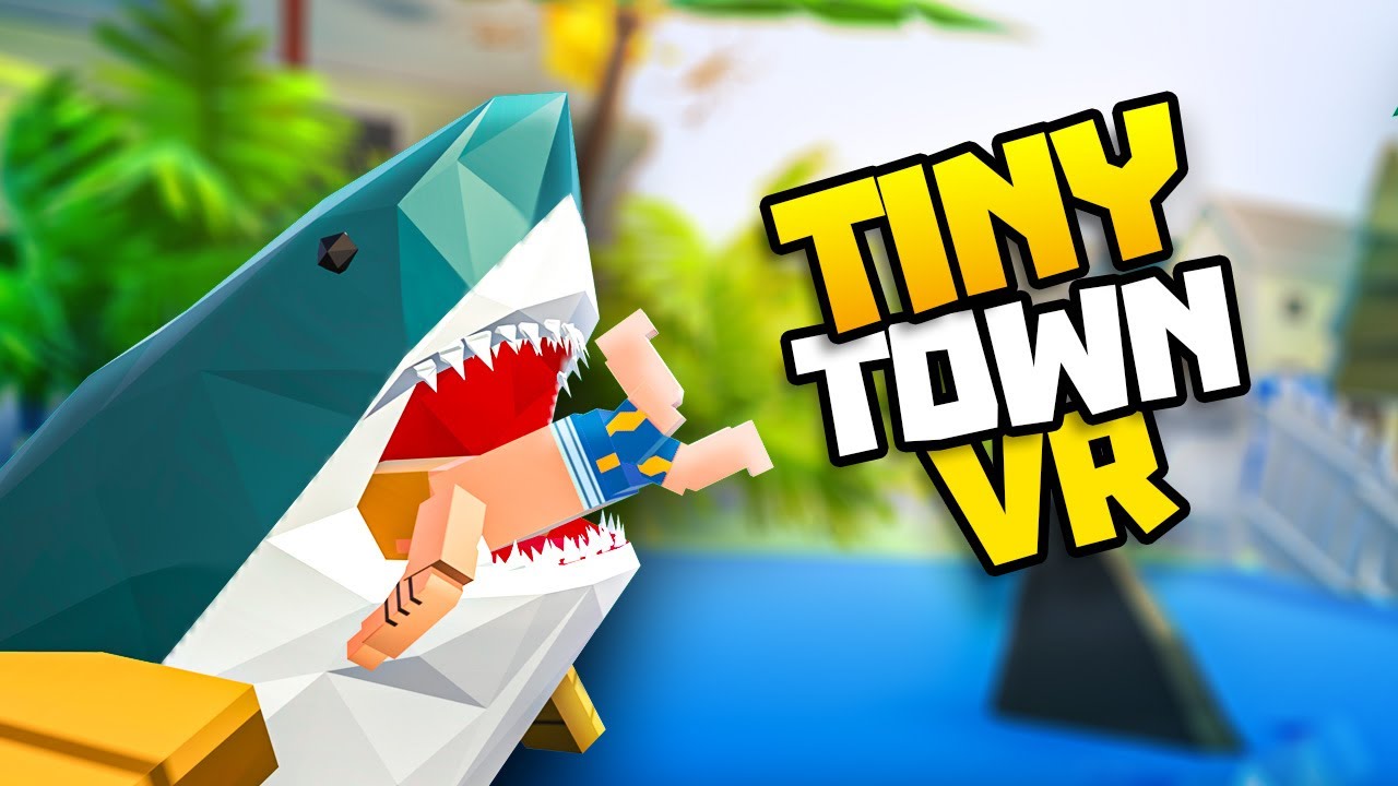 НА ДОМ ЧЕЛОВЕКА НАПАЛИ АКУЛЫ-ЛЮДОЕДЫ! — Tiny Town VR