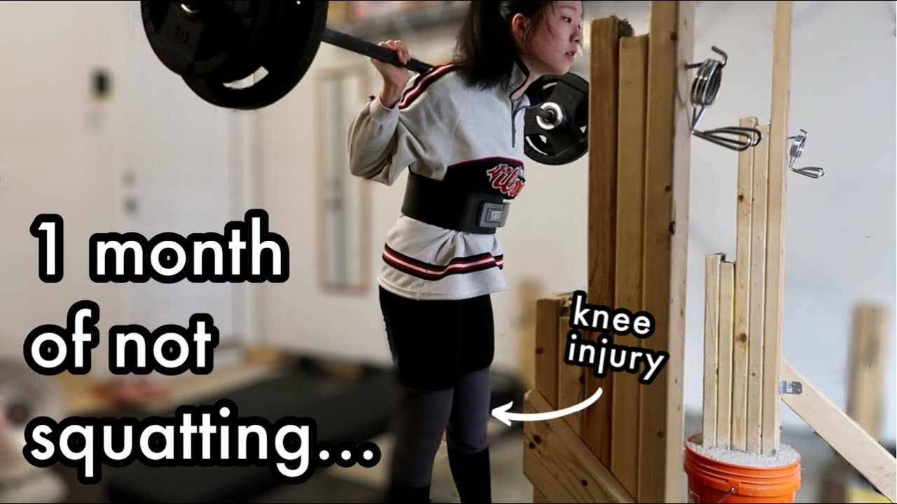 FIRST TIME SQUATTING SINCE KNEE INJURY?!? | knee meniscus injury update