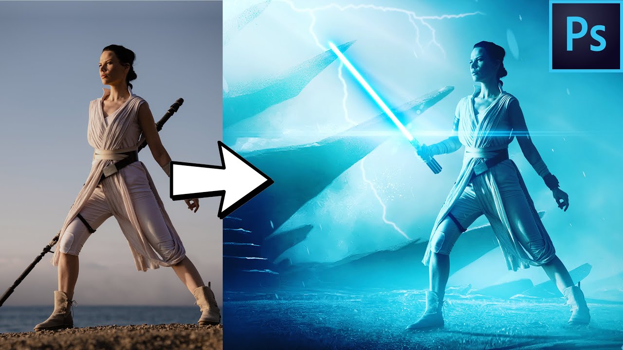 INSANE STAR WARS EDIT!!! How to make a BANGER composite in Adobe Photoshop