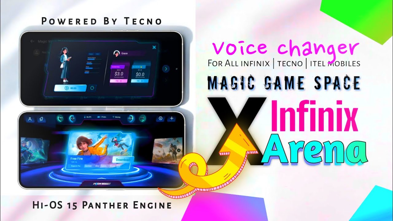 Infinix New Xarena Game Space от Tecno HiOS 15 для всех мобильных телефонов