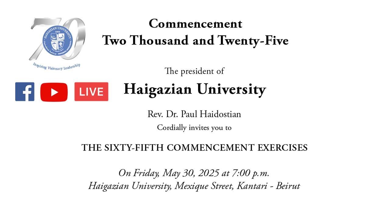 Haigazian University Commencement 2025