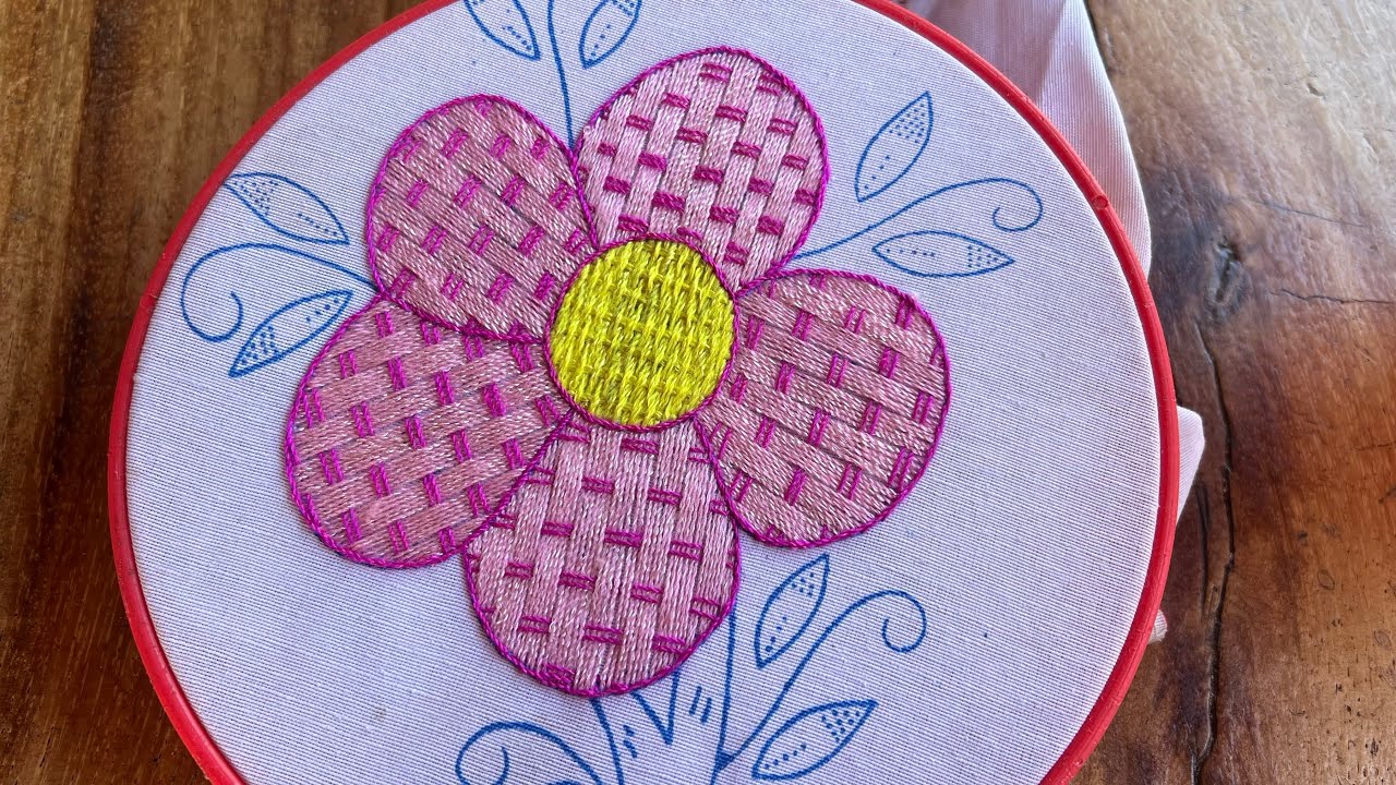 PUNTADA MUY FÁCIL PARA FLORES 🌸Como bordar una flor @Bordadosboni 