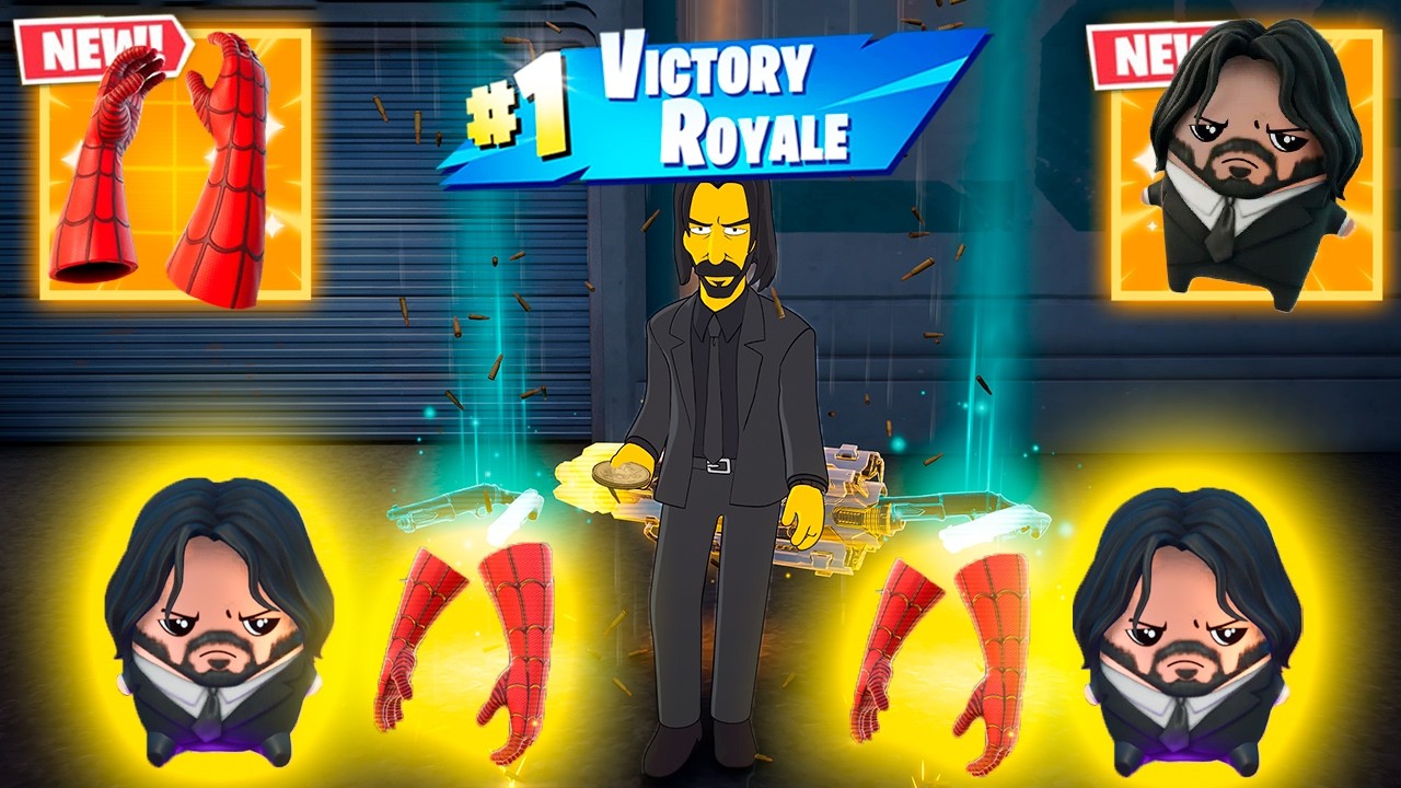 JOHN WICK (THE SIMPSONS) vs NEW MYTHIC'S CHALLENGE (NEW!! Fortnite Chapter 7 Season 3)