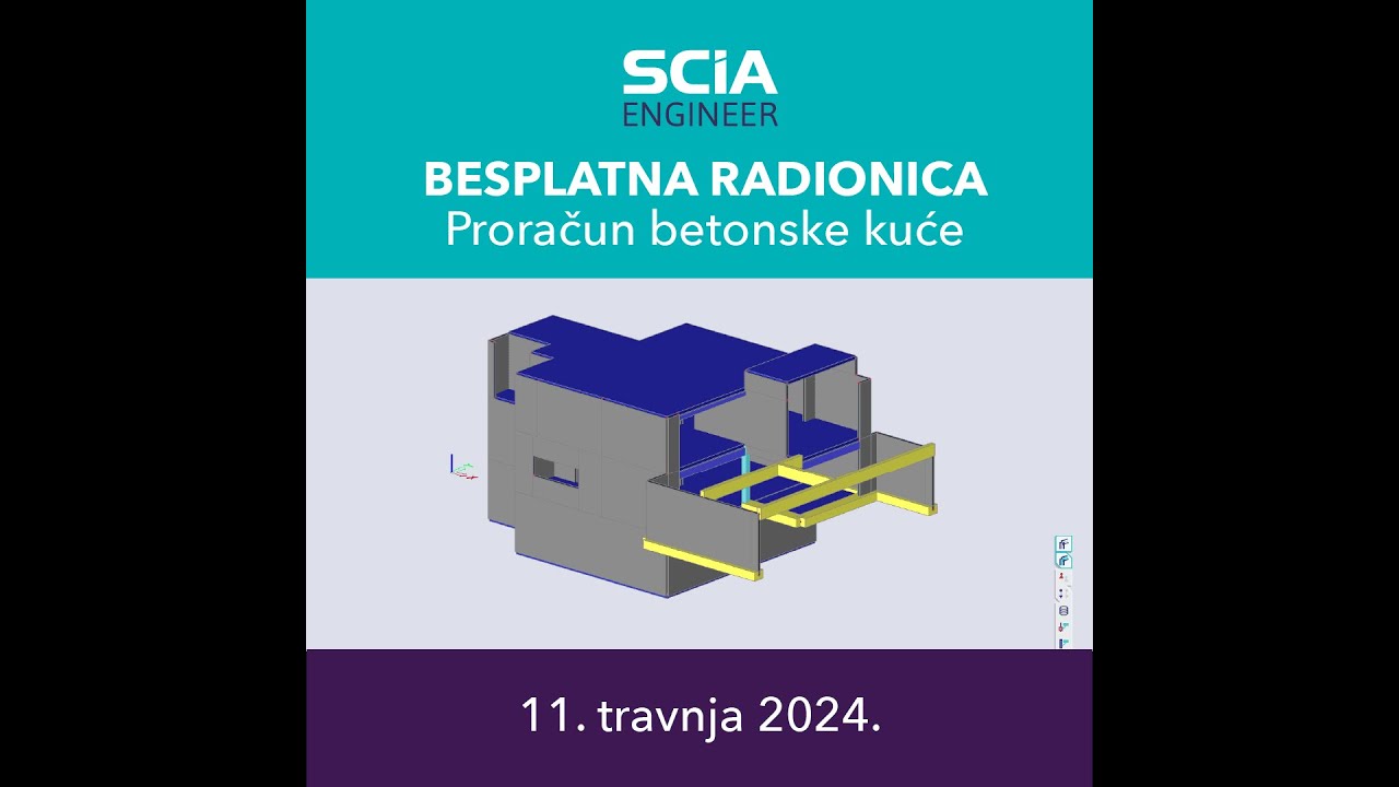 SCIA Engineer - Proračun betonske kuće
