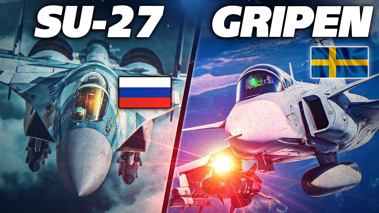Jas39 Gripen Vs Su-27 Flanker Beyond Visual Range | Digital Combat Simulator | DCS |