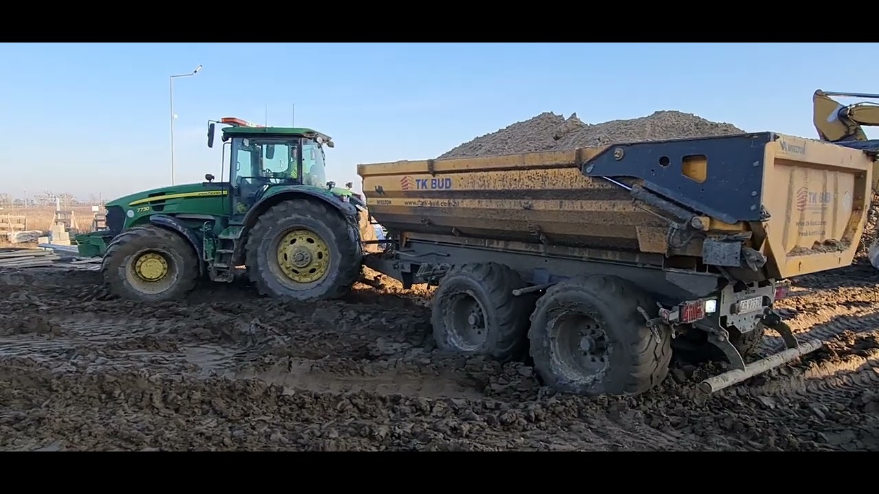 John Deere 7730 dzwięk w błocie  sound in the mud