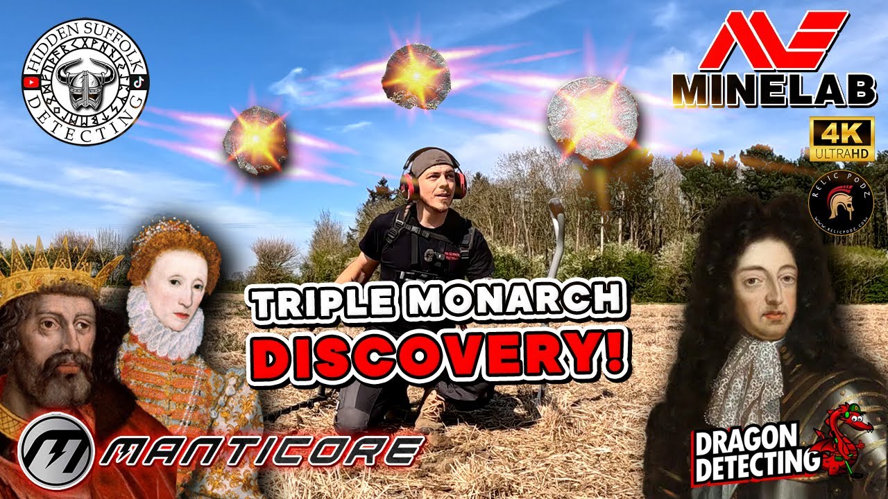 Triple Monarch Silver Discovery! I Metal Detecting UK I Manticore I Dragon Detecting I Relix