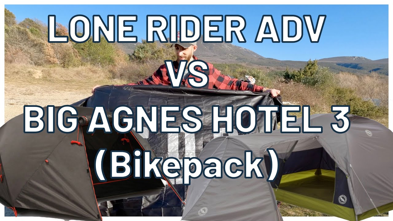 Палатка Lone Rider ADV против байк-пакета Big Agnes HOTEL 3