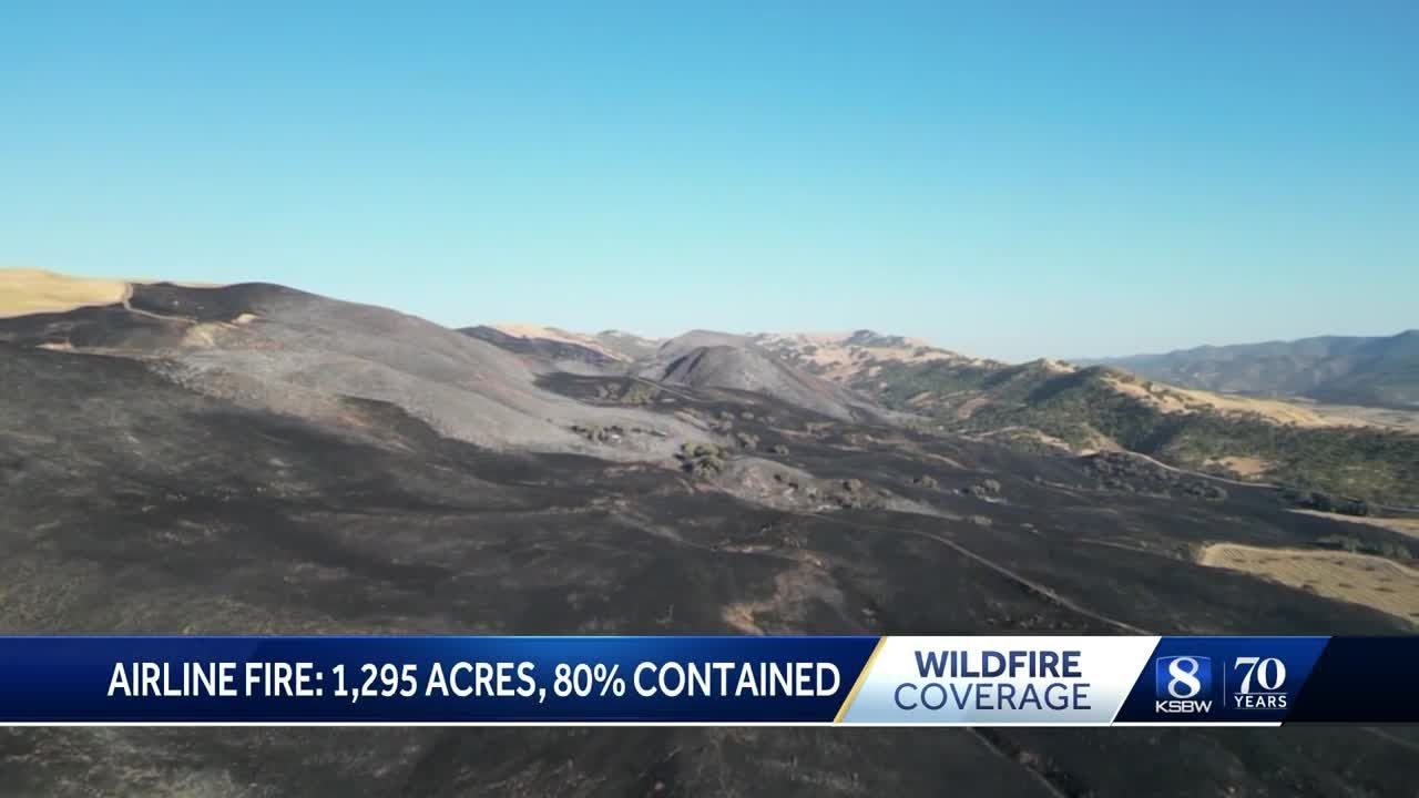San Benito County over 1,200 acres, nearly contained