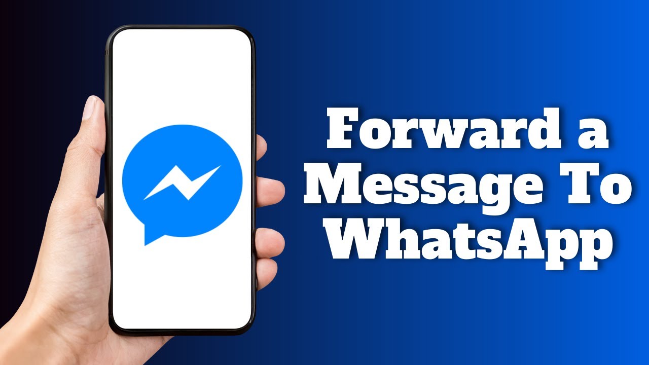 Как переслать сообщение из Messenger в WhatsApp
