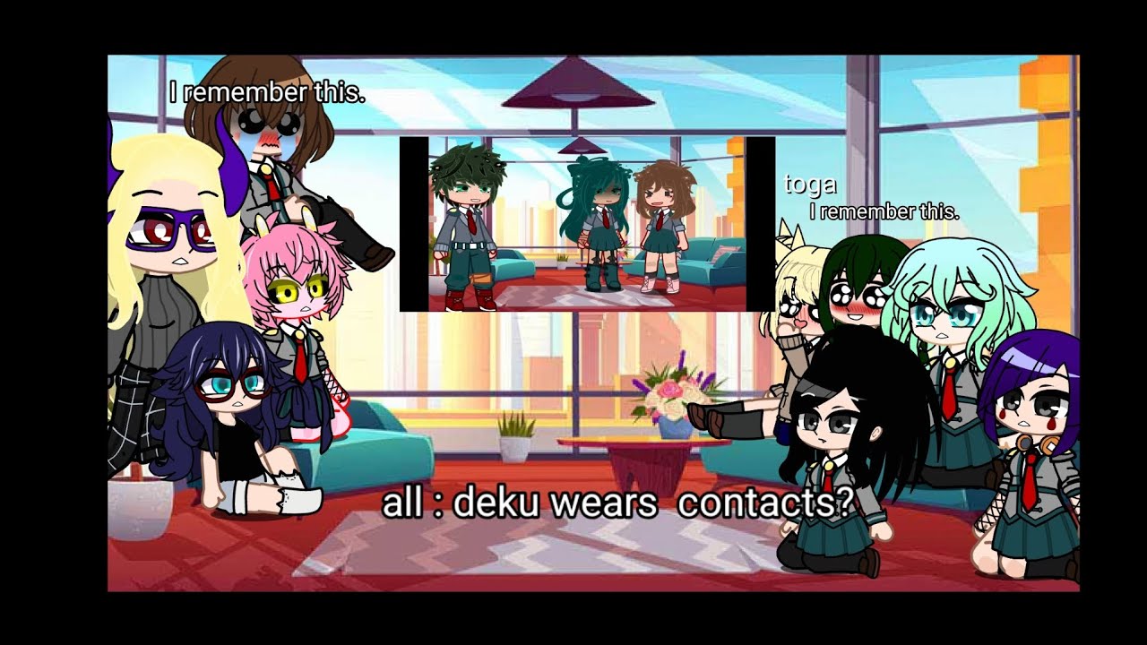 Gacha harem deku x harem react to deku has contacts 