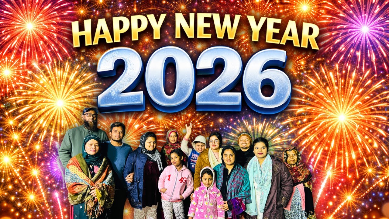 নতুন বছর, নতুন গল্প🎉Happy New Year Everyone ✨ নতুন স্বপ্ন নতুন আশা 2026 Let’s Celebrate Together 🎇