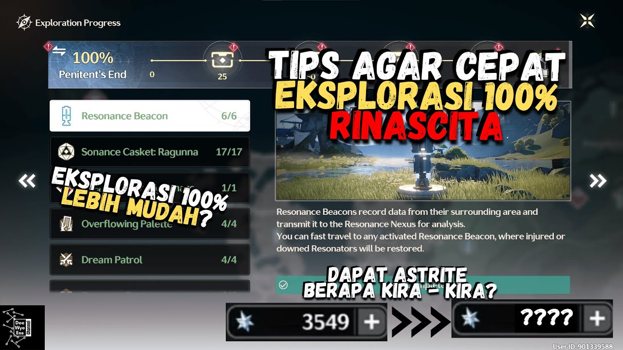 TIPS CEPAT AGAR RINASCITA BISA 100% EKSPLORASI | Wuthering Waves Indonesia