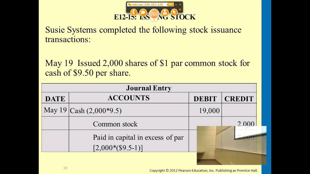 Paid-in Capital & Balance Sheet- Financial Accounting- C12- Professor Chiu