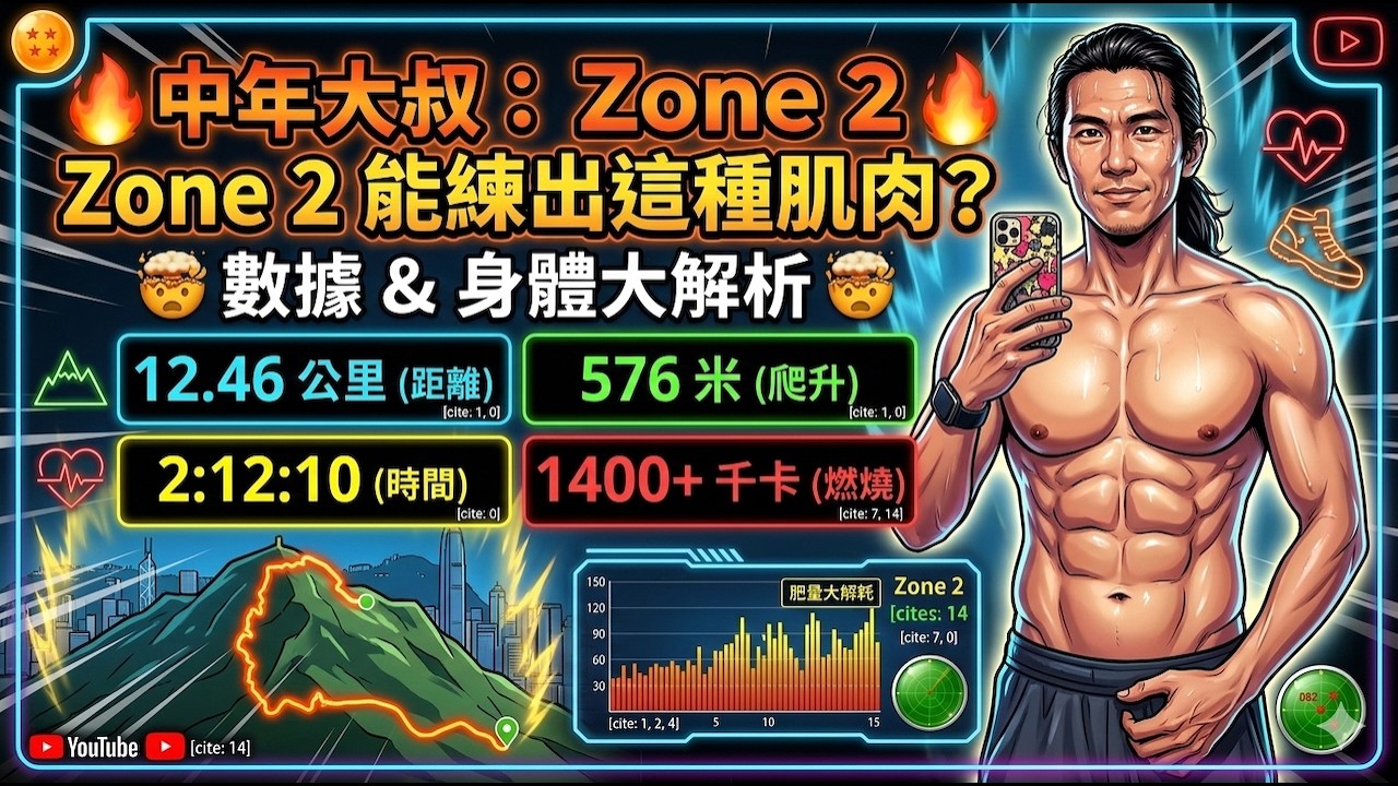 中年大叔的戰力測試！12KM 港島行山狂爬 600米 ⛰️ Zone 2 爆汗燃脂實錄