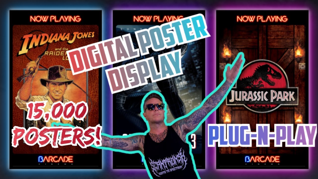 PLUG-N-PLAY Digital Movie Poster Display🍿15,000 HI-RES Posters 🔥The EASIEST Solution‼️