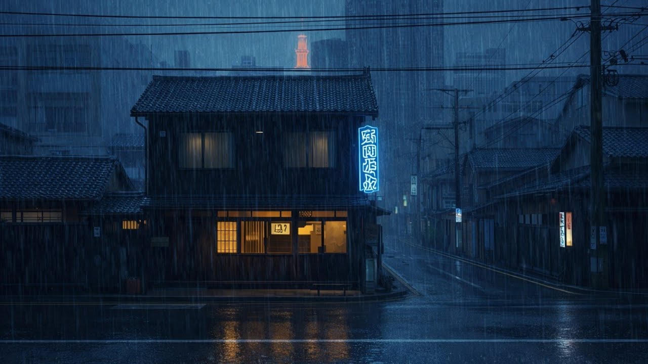 90s Rainy Night Lofi Radio 🌧️ Chill Study Beats 
