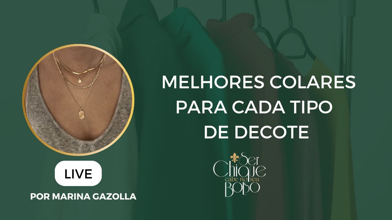 Como usar colares com decotes de roupas