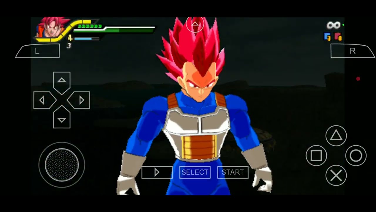 goku ssj god vs vegeta ssj god  Dragon ball tenkaichi 4 mod